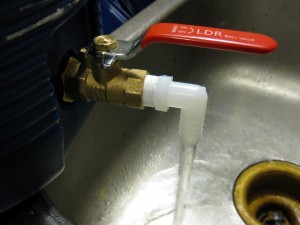 new spout in use