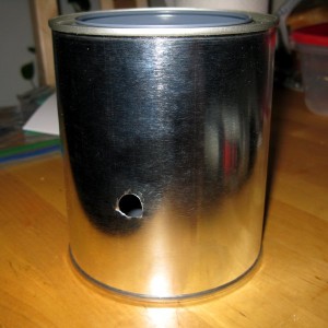 can with hole