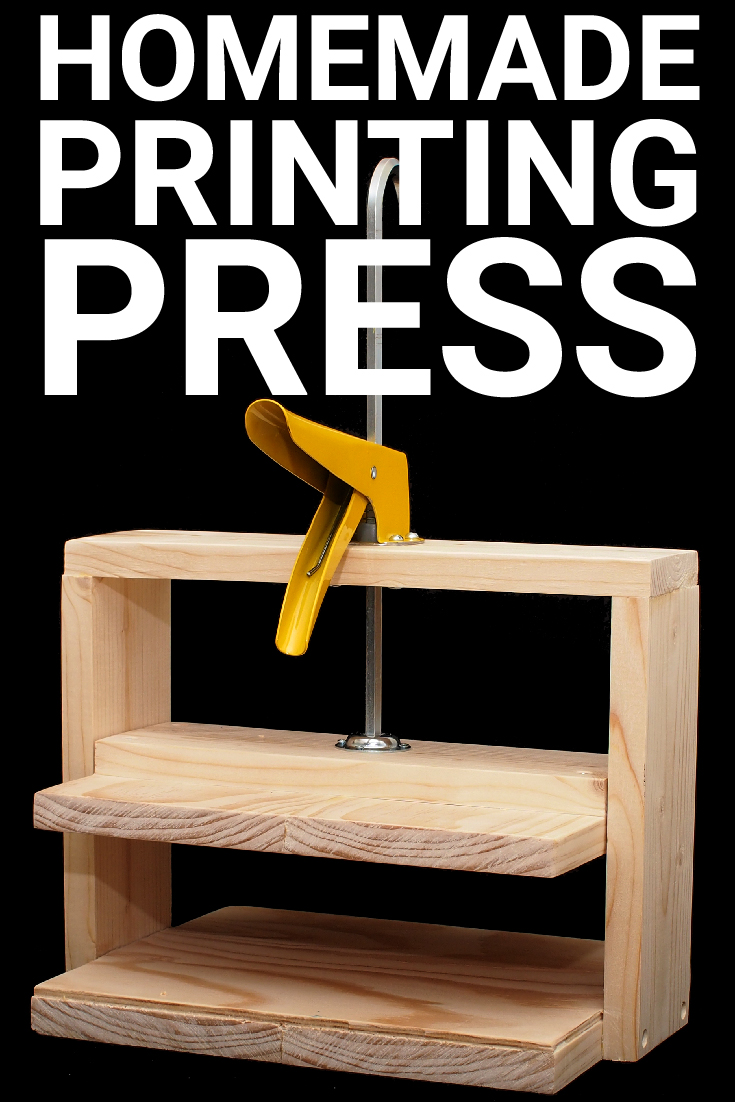 Simple Homemade Printing Press